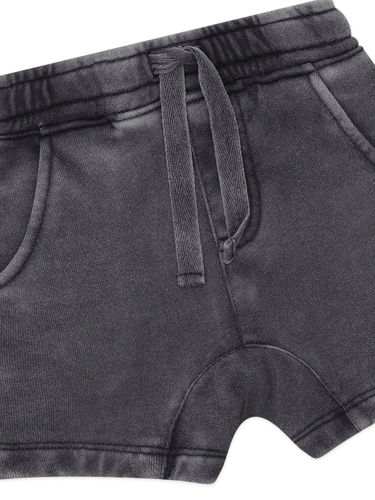 Huxbaby Washed Black Slouch Short - Washed Black