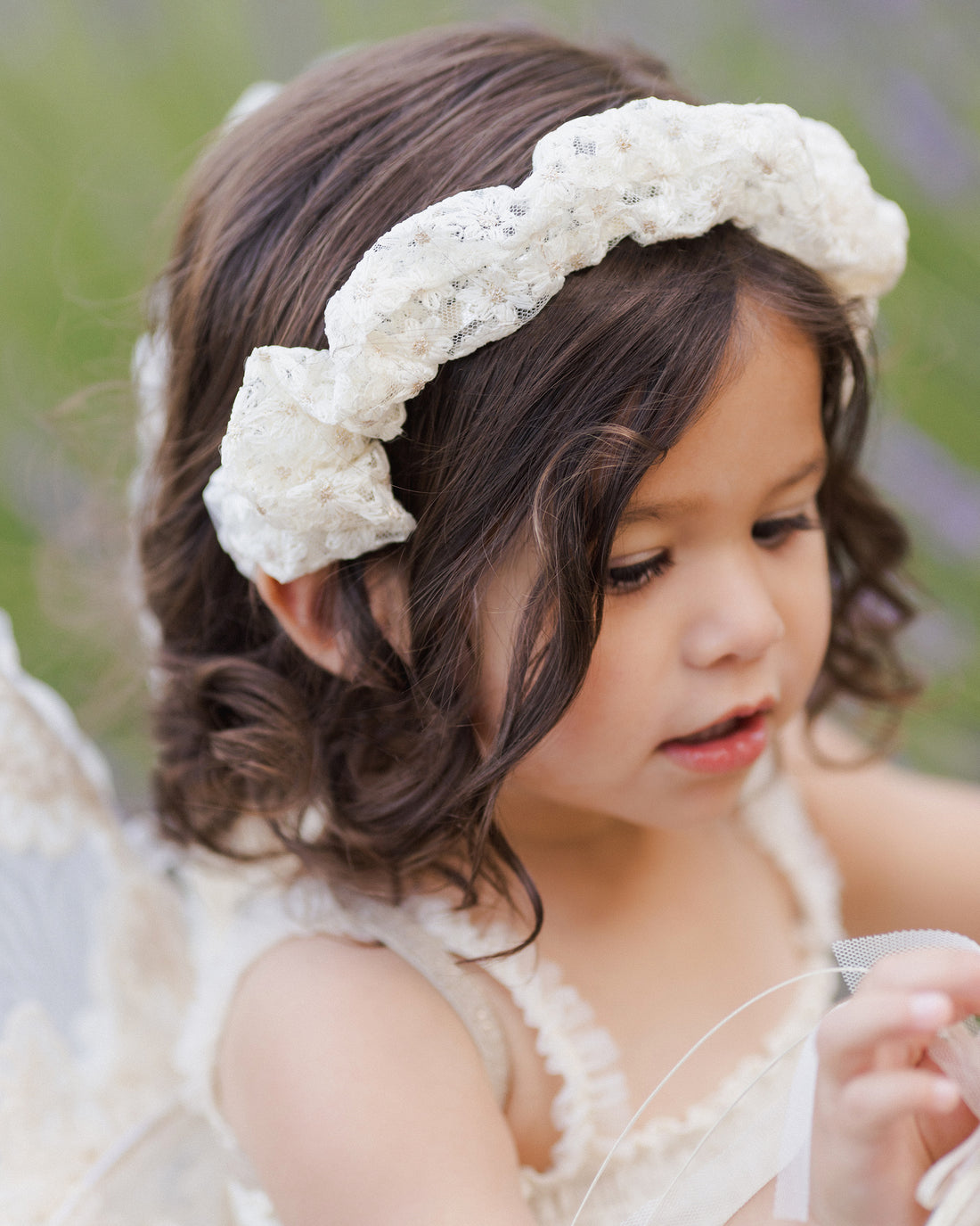 Noralee Gathered Headband - Ivory