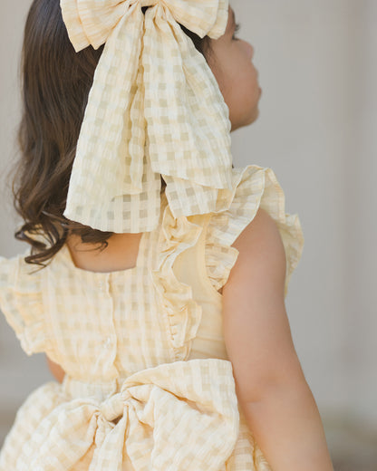 Noralee Provence Dress - Lemon Check