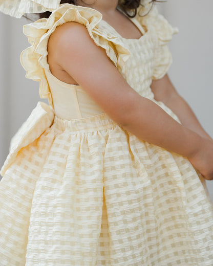 Noralee Provence Dress - Lemon Check