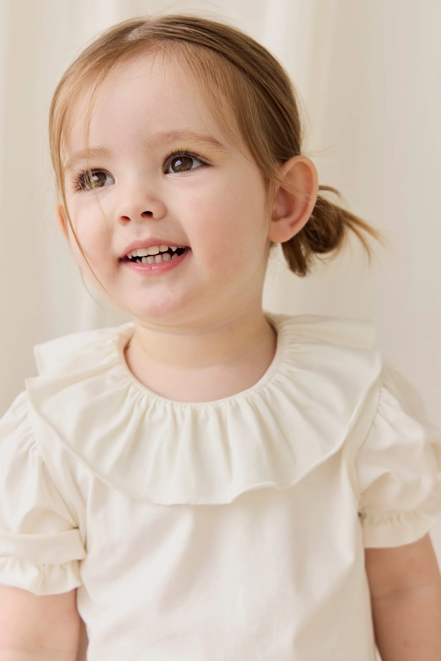 Jamie Kay Pima Cotton Livvy Top - Parchment