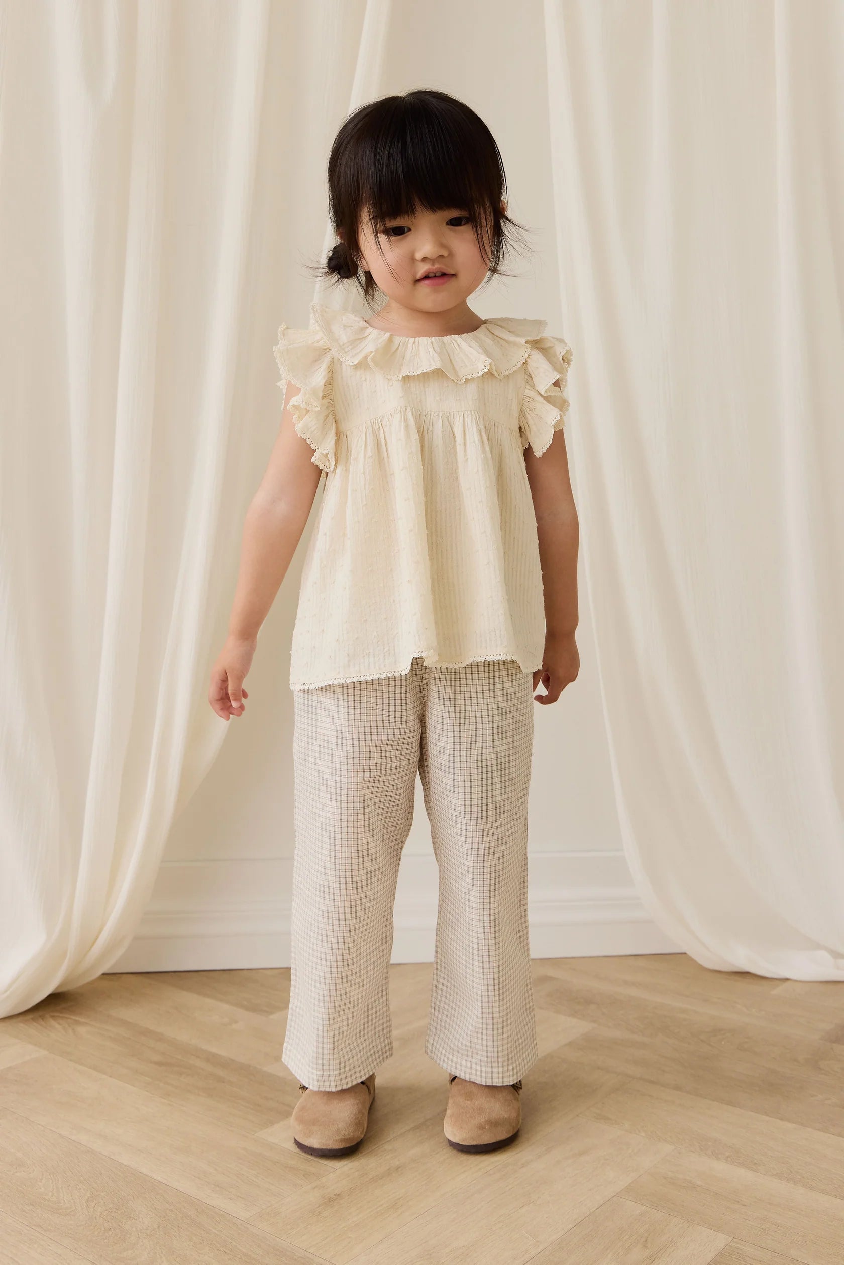 Jamie Kay Organic Cotton Banks Blouse - Parchment