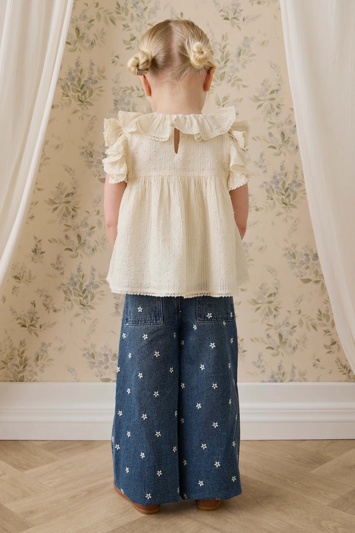 Jamie Kay Organic Cotton Banks Blouse - Parchment