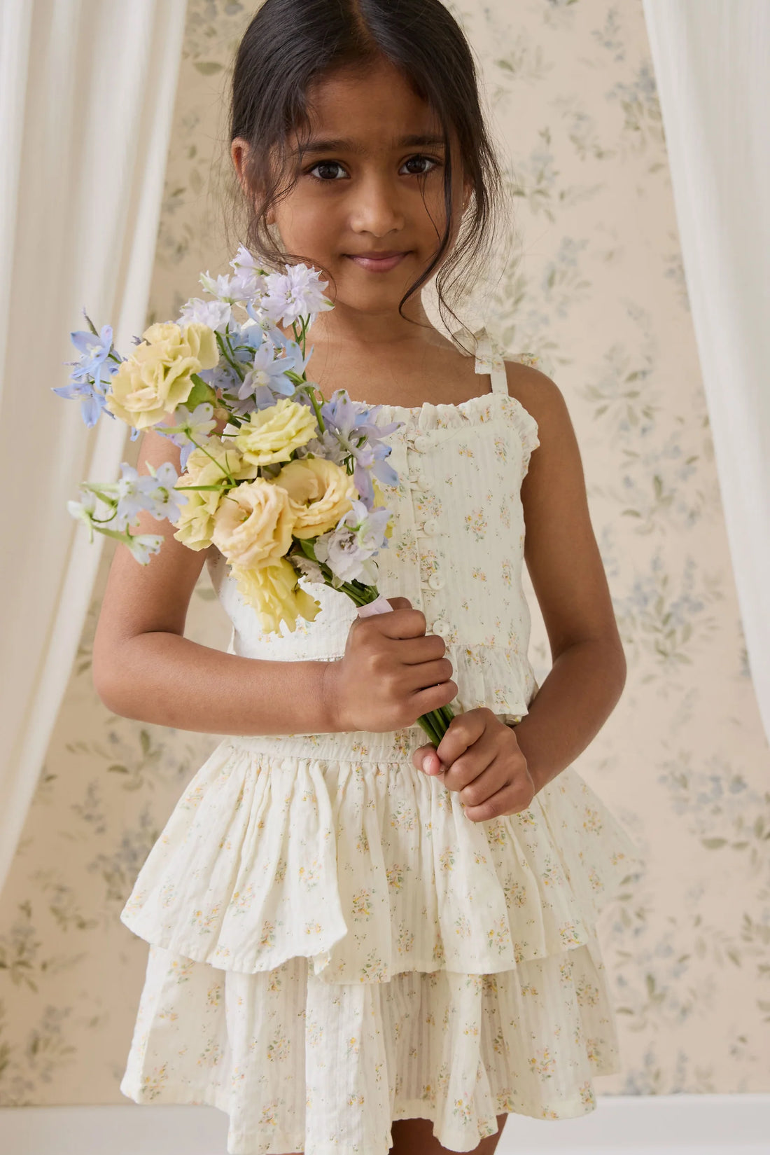 Jamie Kay Organic Cotton Cosette Skirt - Justine Parchment