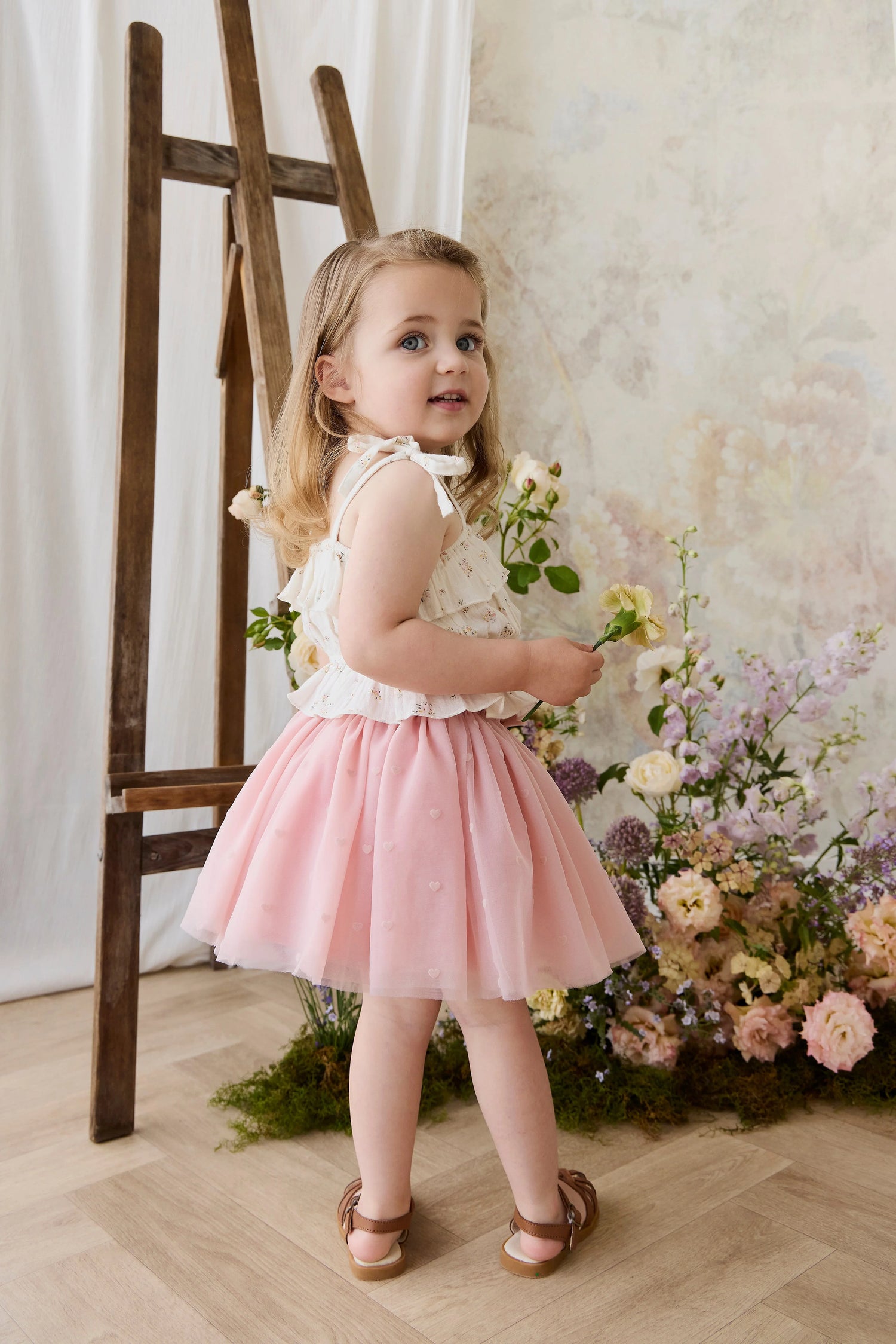 Jamie Kay Lottie Skirt - Petite Heart Carnation