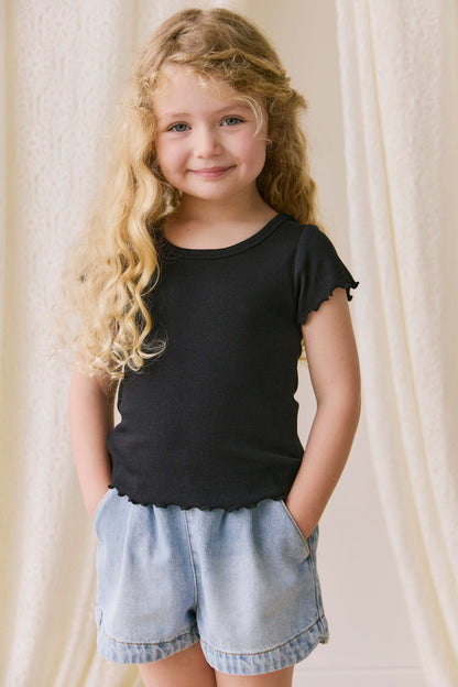 Jamie Kay Fine Rib Ines Top - Ebony