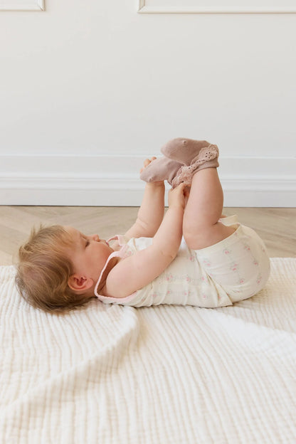 Jamie Kay Jude Singlet Pajama Set - Rose Trail