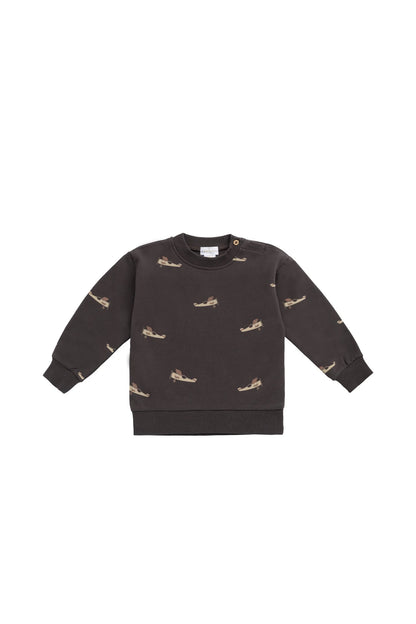 Jamie Kay Peyton Sweatshirt - Pilot Planes Bistre