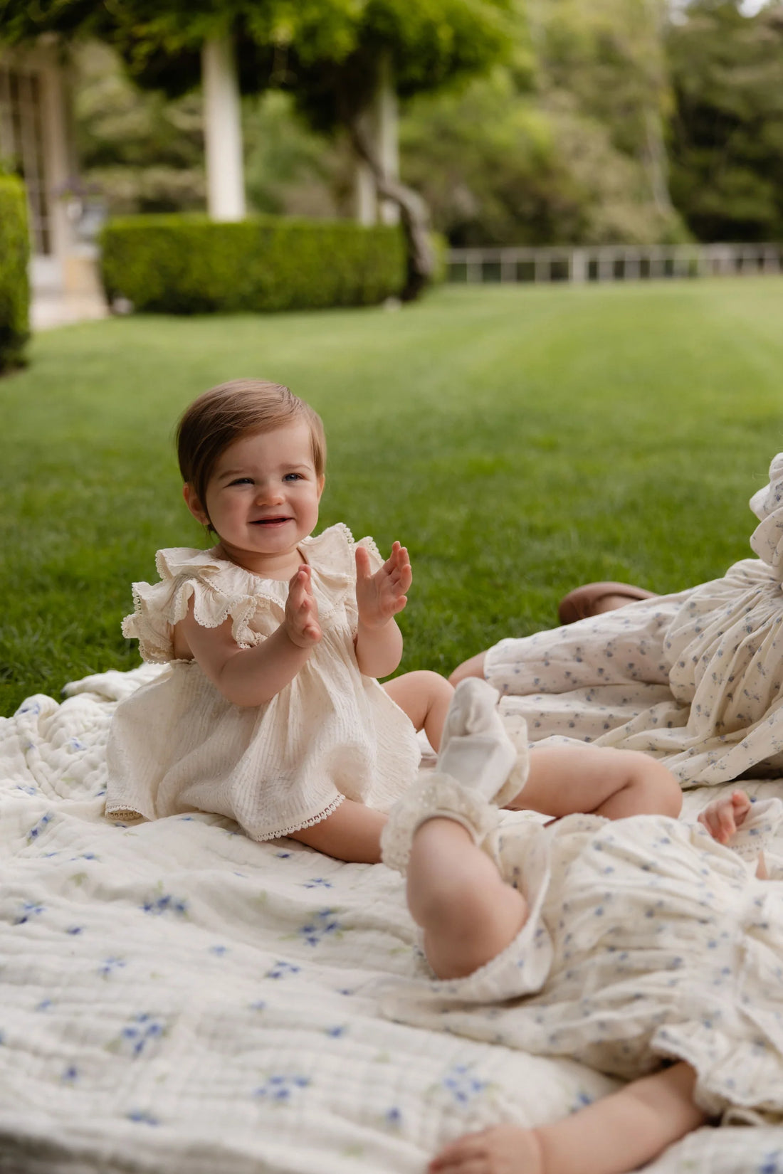 Jamie Kay Organic Cotton Frannie Playsuit - Parchment