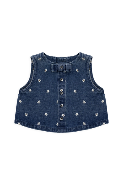 Jamie Kay Etta Top - Josie Floral Denim