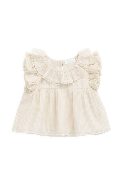 Jamie Kay Organic Cotton Banks Blouse - Parchment
