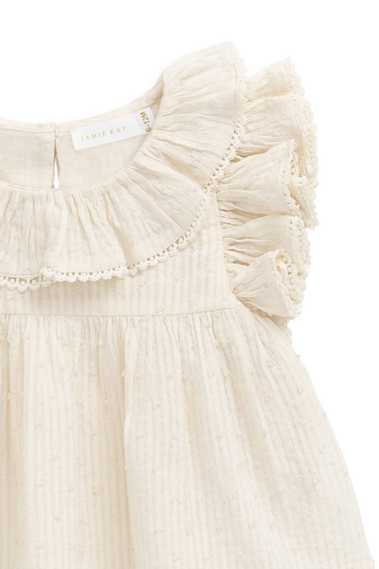 Jamie Kay Organic Cotton Banks Blouse - Parchment