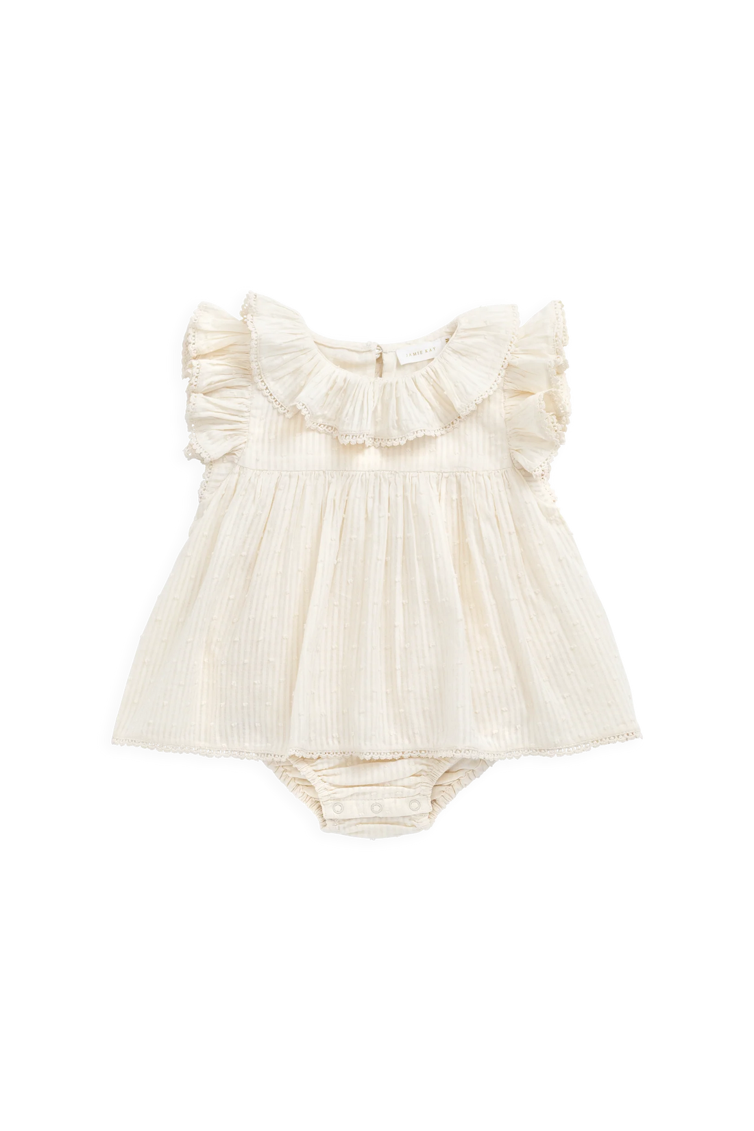 Jamie Kay Organic Cotton Frannie Playsuit - Parchment