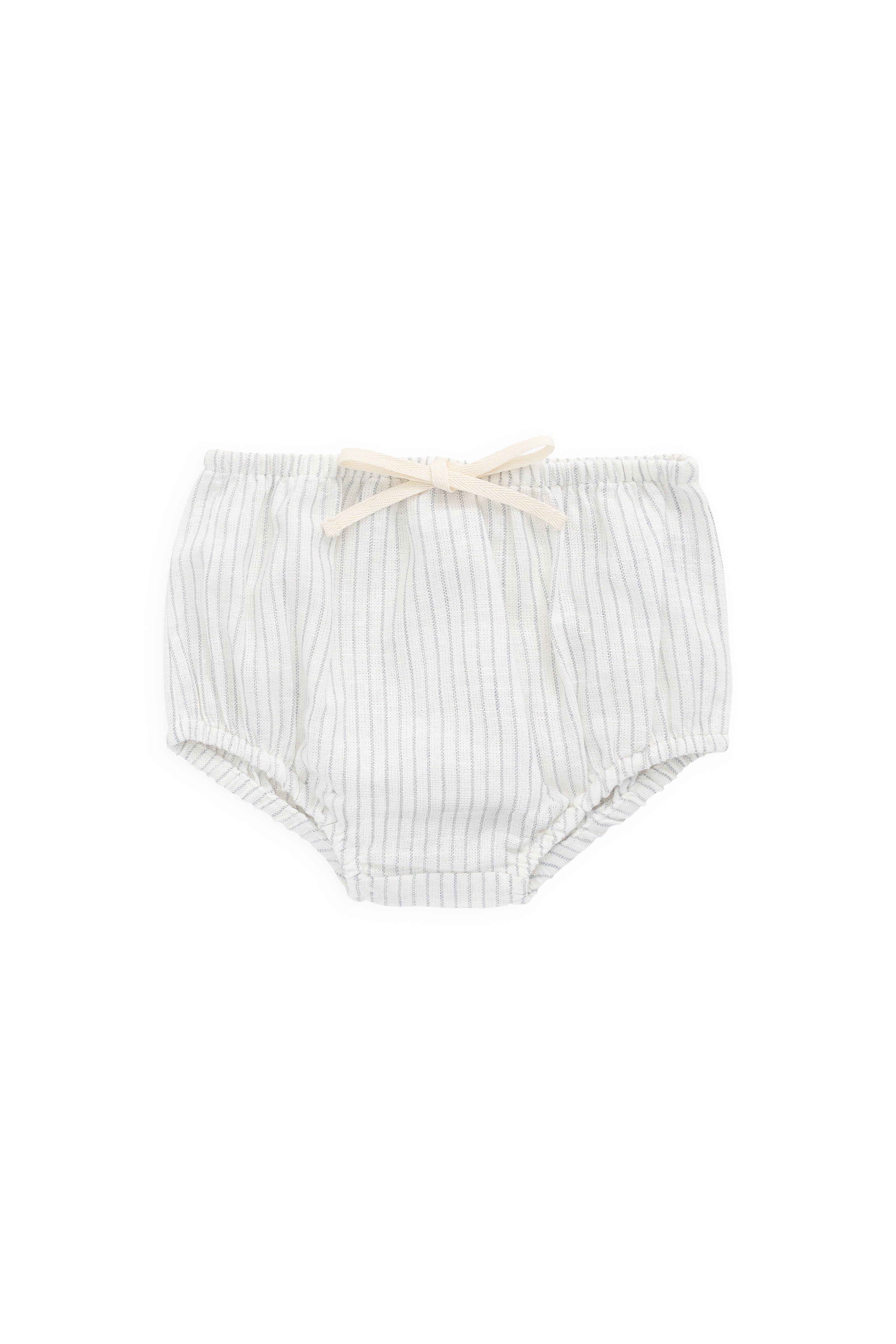 Jamie Kay Organic Cotton Gabriel Bloomer - Mini Pinstripe Parchment/Dawn
