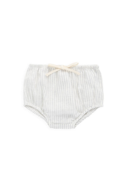 Jamie Kay Organic Cotton Gabriel Bloomer - Mini Pinstripe Parchment/Dawn