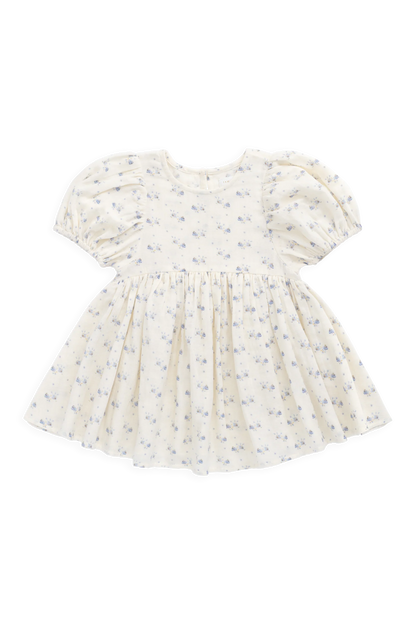 Jamie Kay Organic Cotton Muslin Frannie Dress - Molly Blue