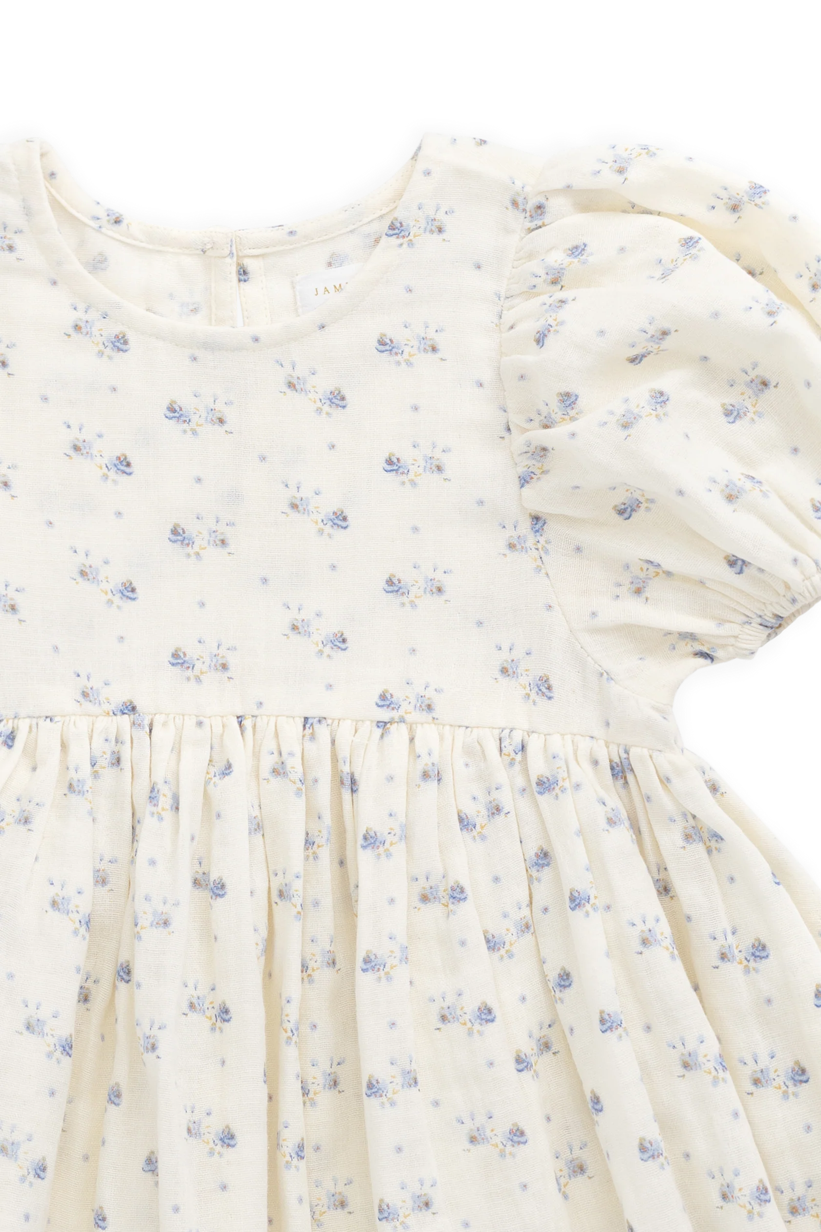 Jamie Kay Organic Cotton Muslin Frannie Dress - Molly Blue