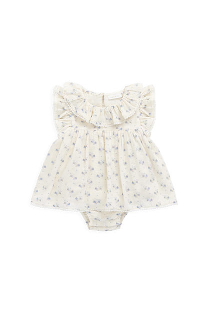 Jamie Kay Organic Cotton Muslin Frannie Playsuit - Molly Blue