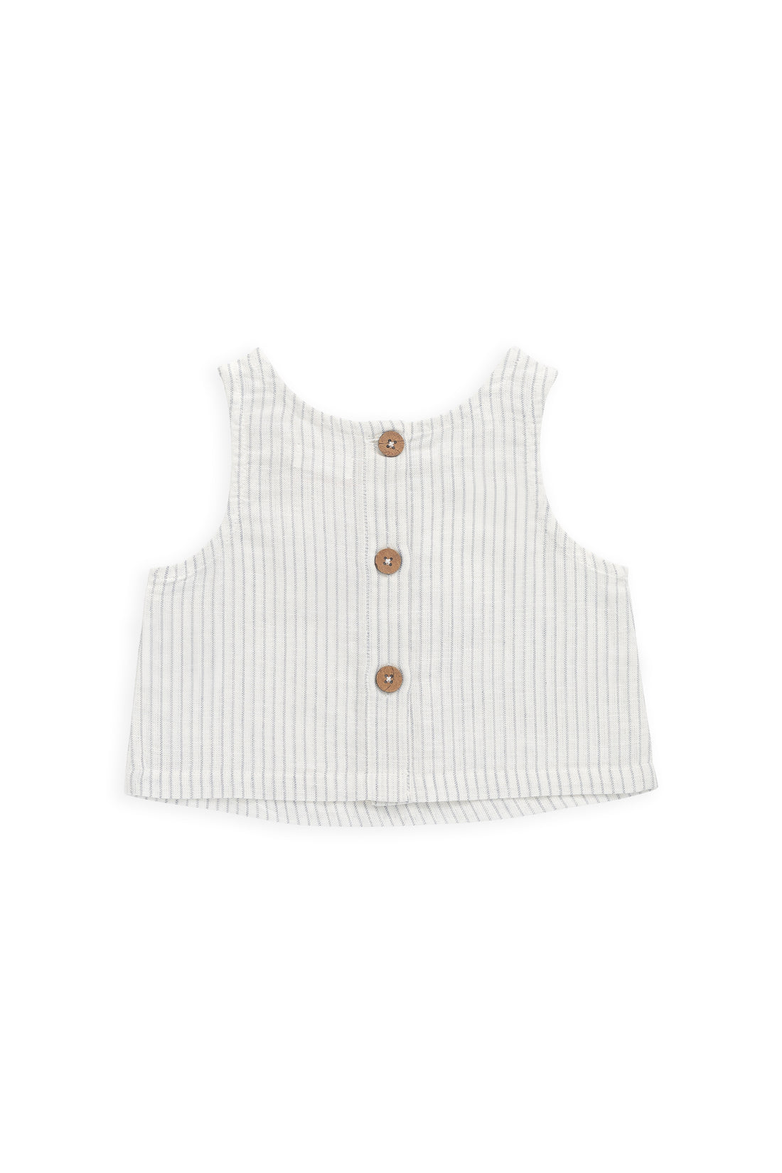 Jamie Kay Organic Cotton Winslow Top - Mini Pinstripe Parchment/Dawn