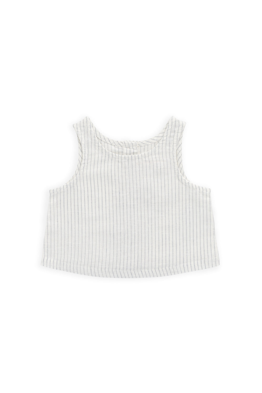 Jamie Kay Organic Cotton Winslow Top - Mini Pinstripe Parchment/Dawn