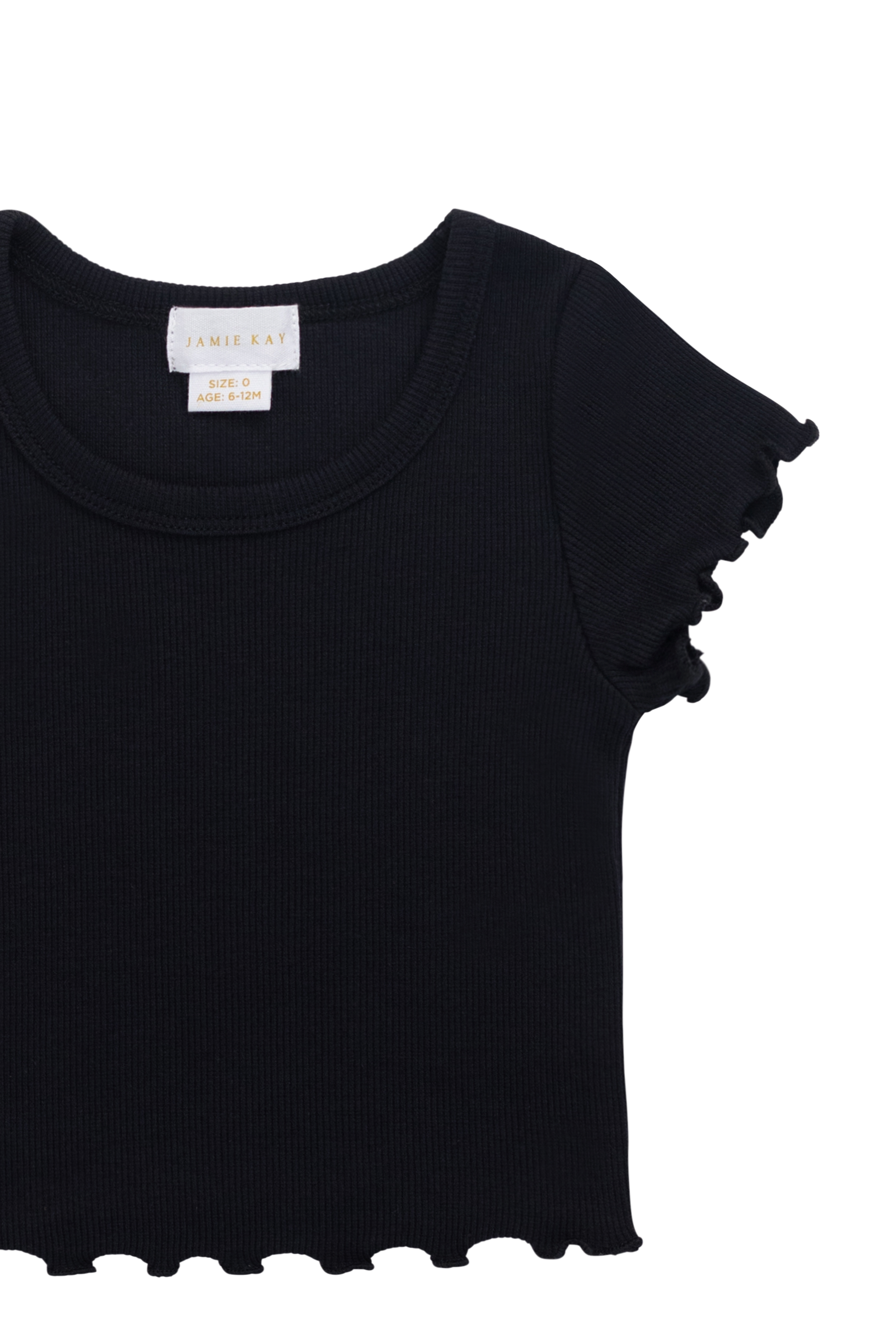 Jamie Kay Fine Rib Ines Top - Ebony