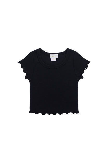 Jamie Kay Fine Rib Ines Top - Ebony