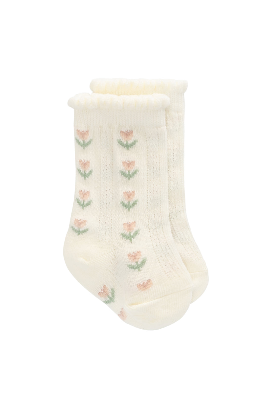 Jamie Kay Ines Knee High Sock - Ines Floral Egret