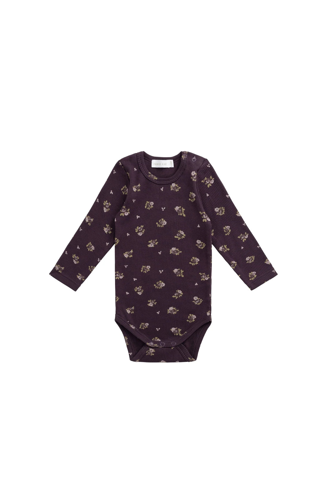 Jamie Kay Fine Rib Long Sleeve Bodysuit - Simone Huckleberry