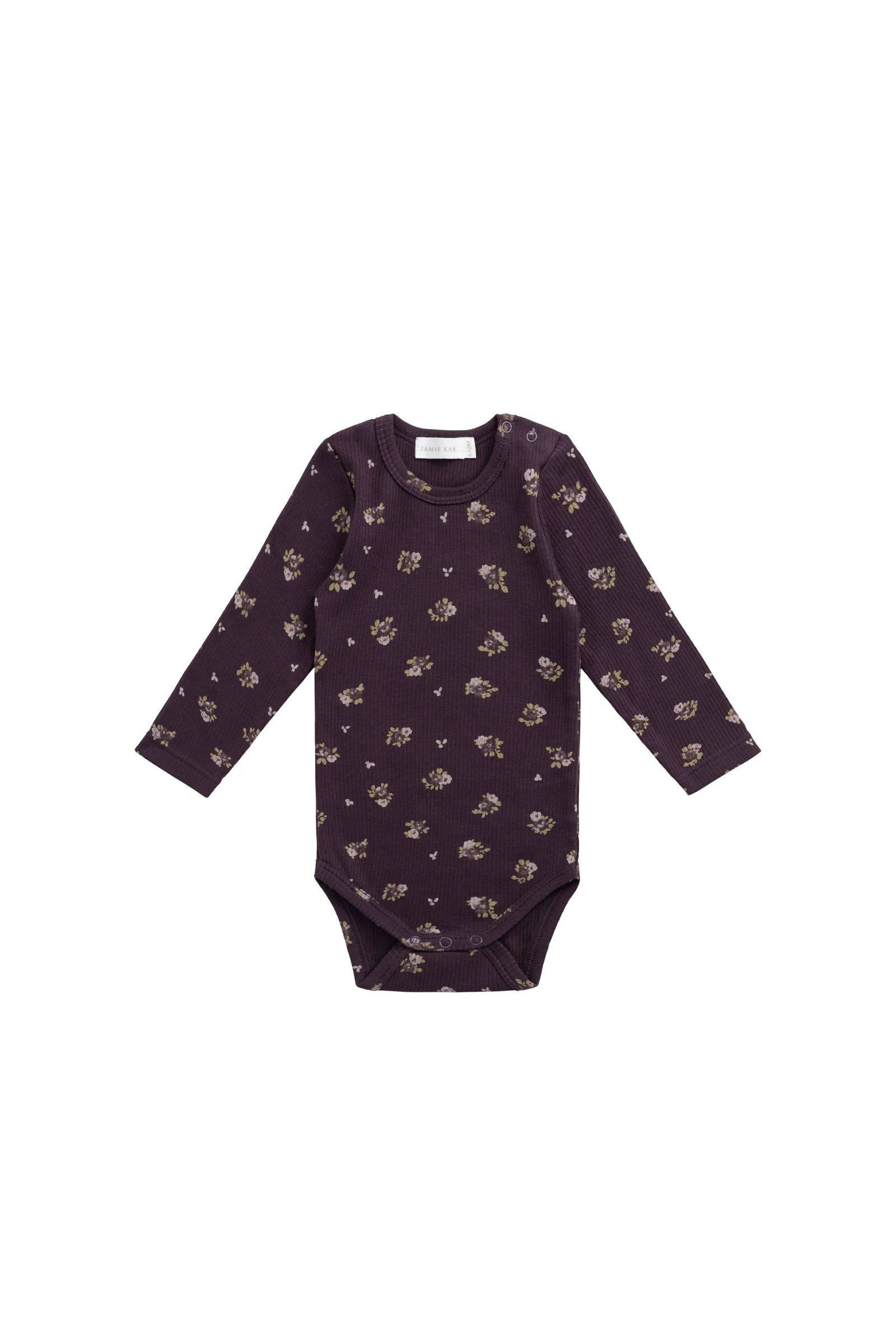 Jamie Kay Fine Rib Long Sleeve Bodysuit - Simone Huckleberry