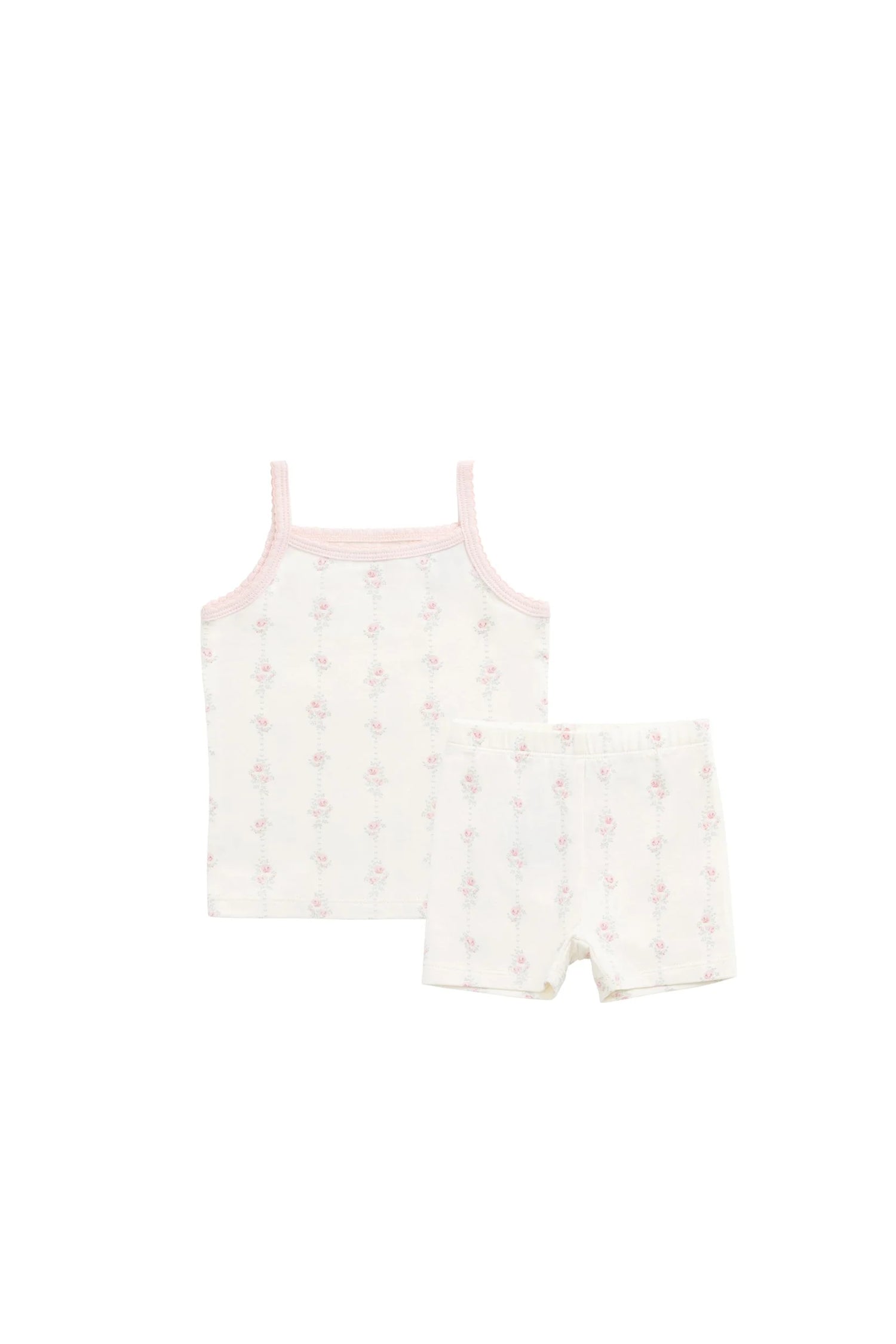 Jamie Kay Jude Singlet Pajama Set - Rose Trail