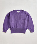 Oeuf Puffy Sleeve Sweater - Grape