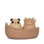 Konges Sløjd Silicone Bath Toys Boat Panda & Unicorn - Blush Mix