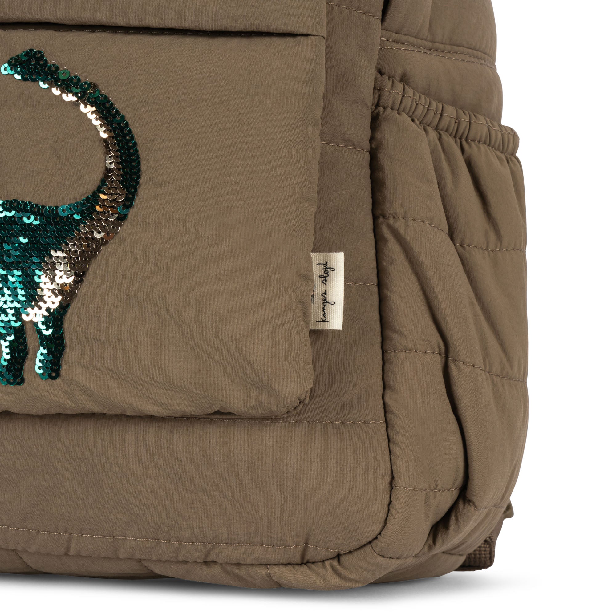 Konges Sløjd Juno Quiltet Sequin Backpack Midi - Dino