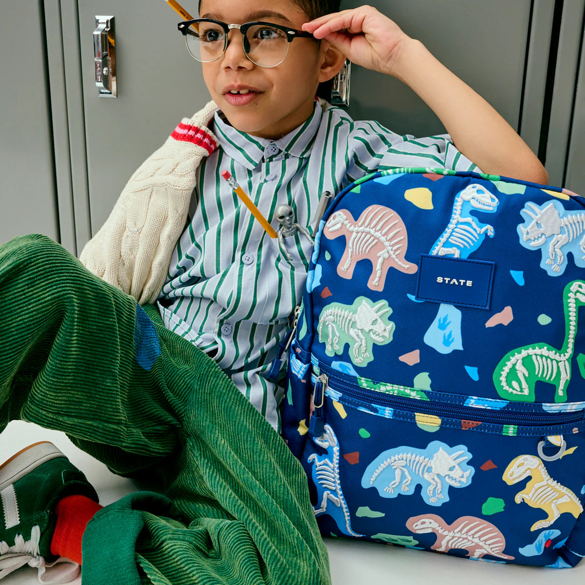 State Bags Kane Backpack - Dino Fossils