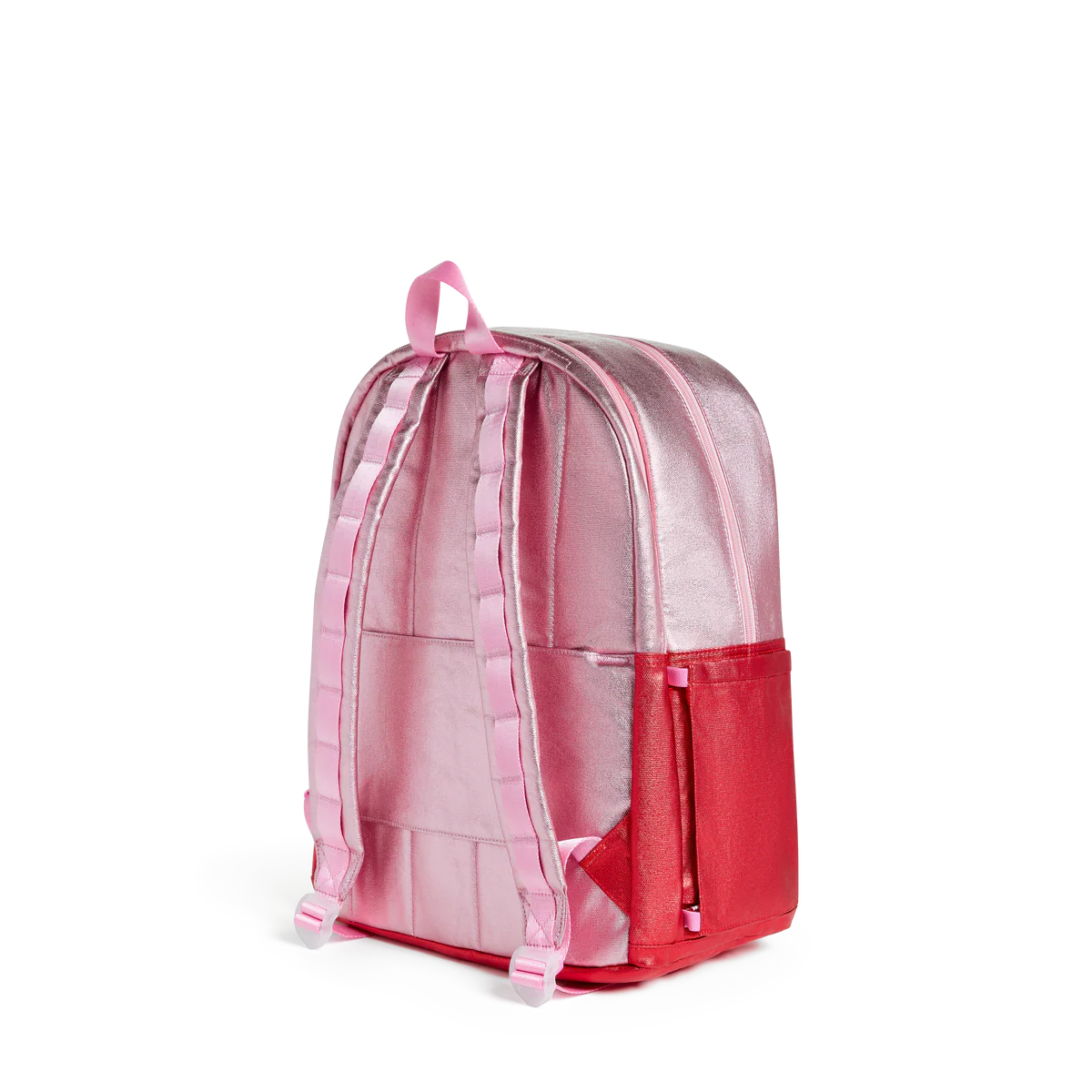 State Bags Kane Double Pocket Large Backpack - Pink/Red Color block