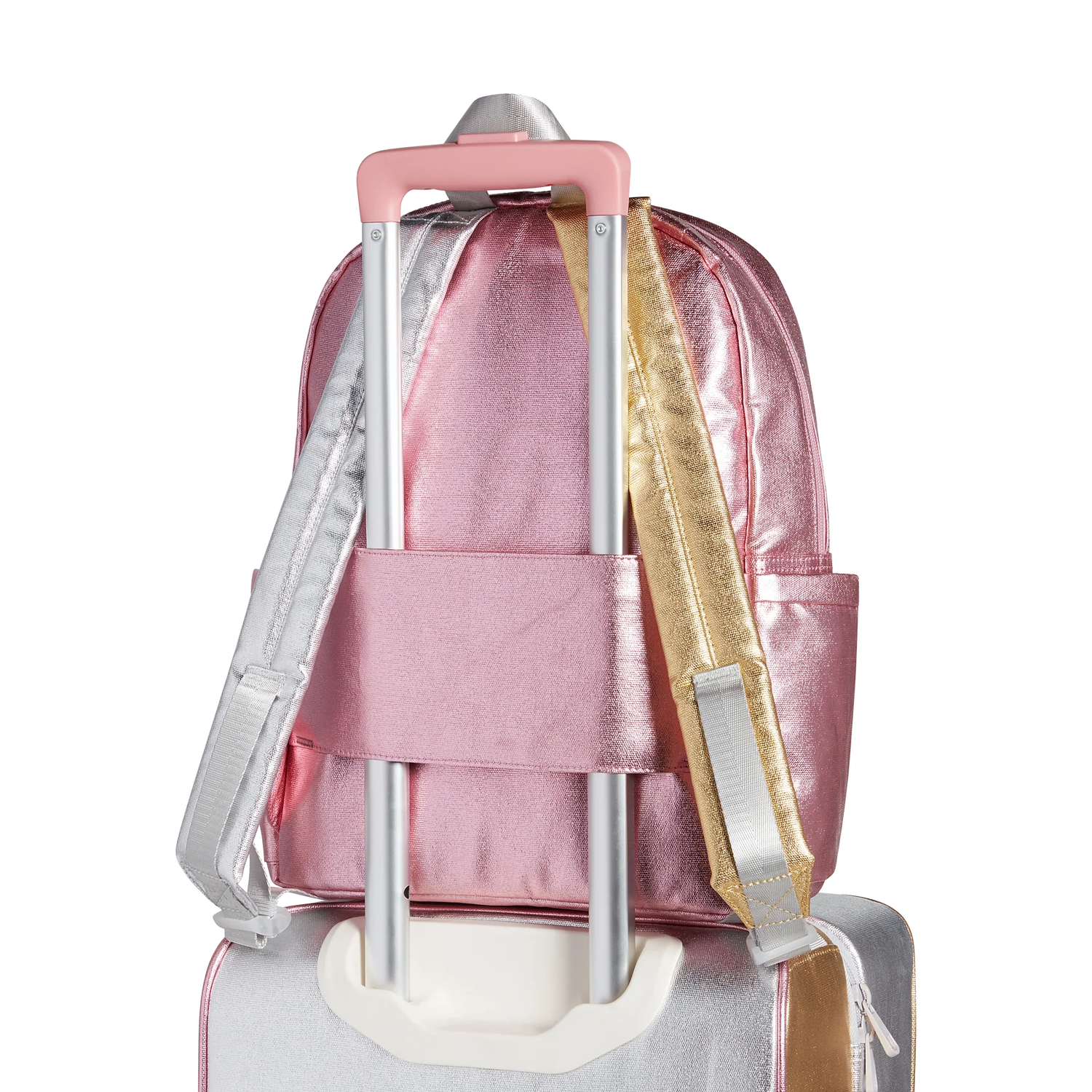 State Bags Kane Kids Backpack - Metallic Pink / Silver