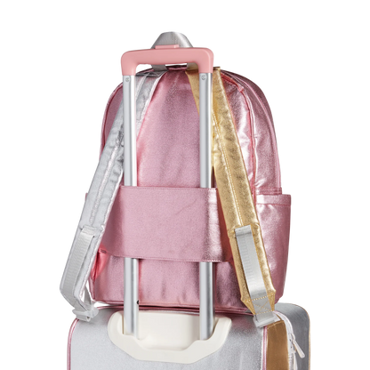 State Bags Kane Kids Backpack - Metallic Pink / Silver