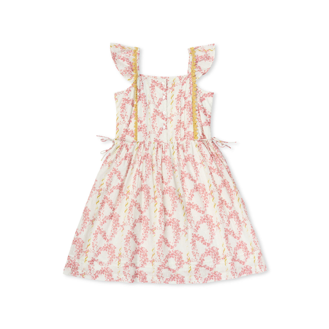 Lali Pinafore Dress - Climbing Roses Print