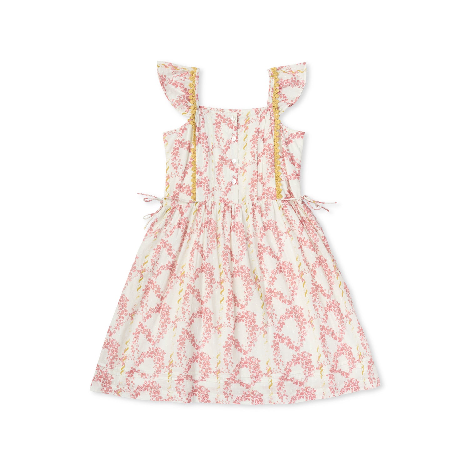 Lali Pinafore Dress - Climbing Roses Print