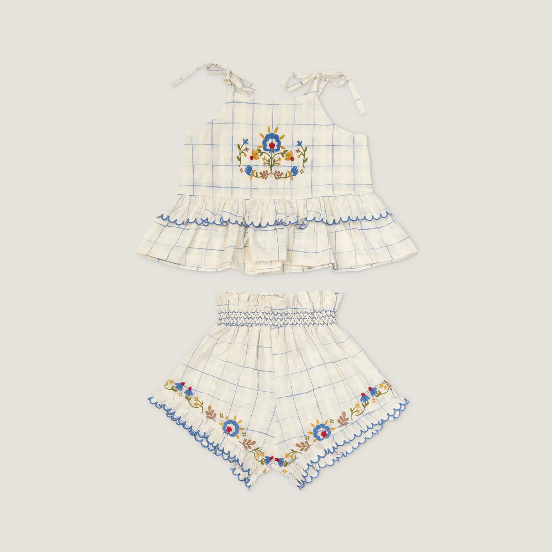 Lali Summer Blossom Set - Space Dye Checks