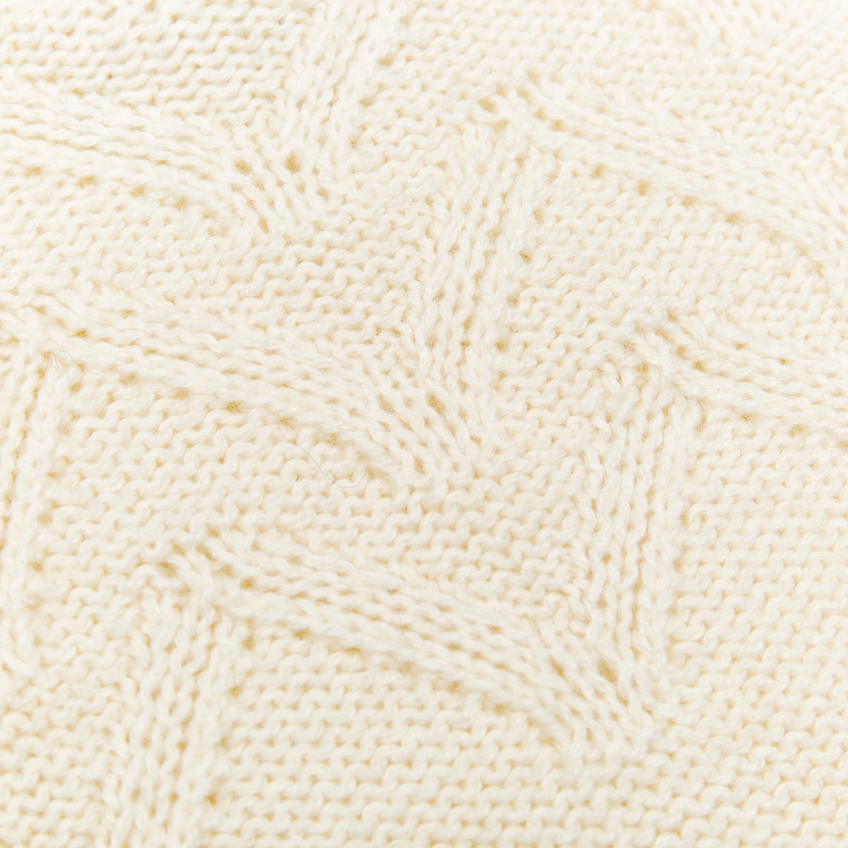 Little Creative Factory Tricot Zig Zag Turtleneck Sweater - Cream