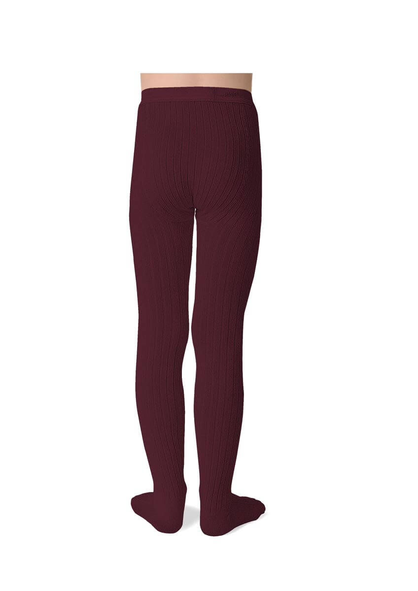 Bonnie Mob Louise Ribbed Tights - Bordeaux