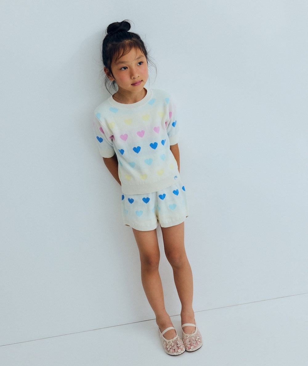 The New Society Pinpilin Short - Multicolor Hearts