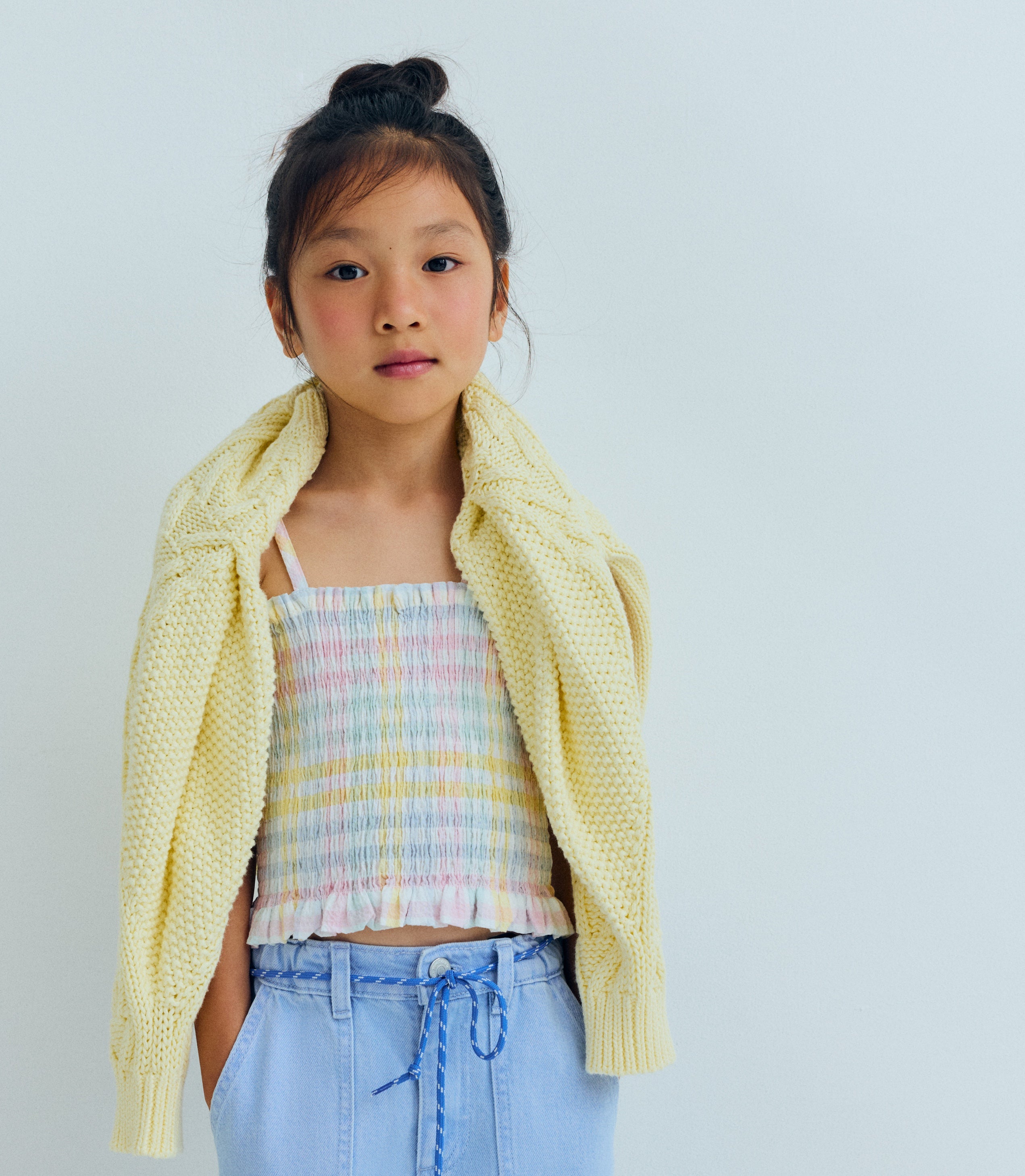 The New Society Mallow Top - Mallow Check