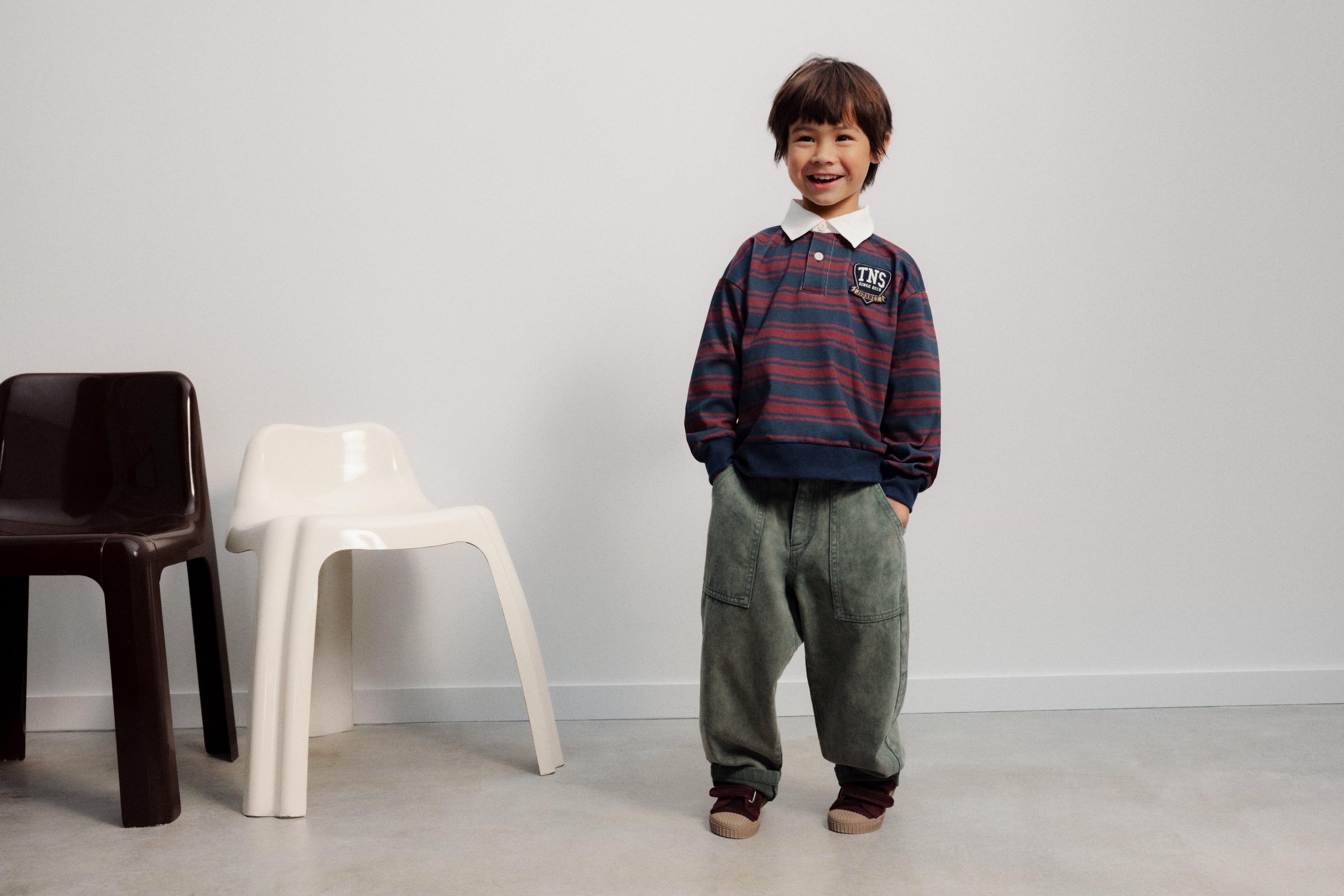 The New Society TNS Denim Baggy Pant - Tea Leaf