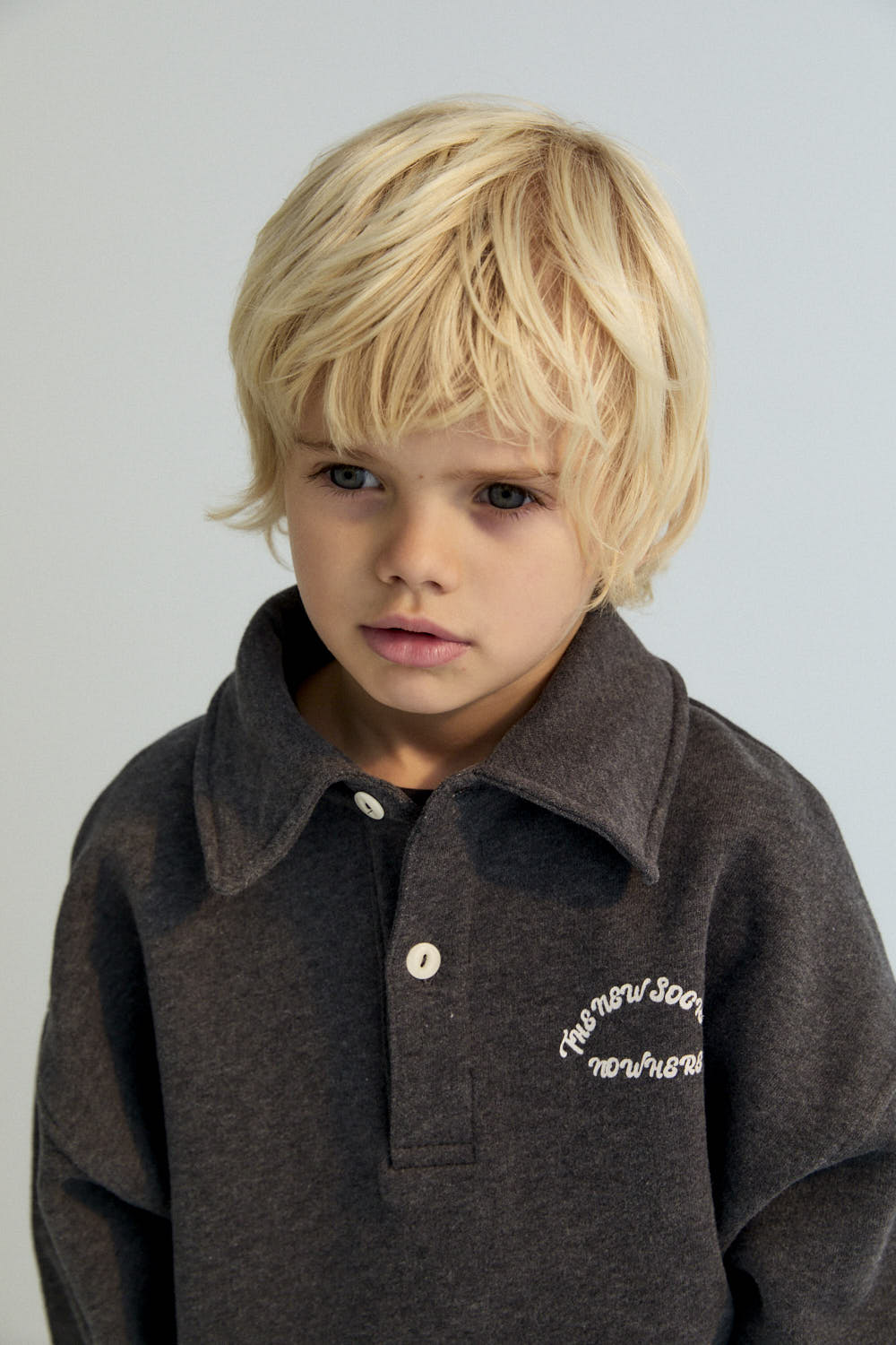 The New Society Nico Polo - Galactic Grey Melange