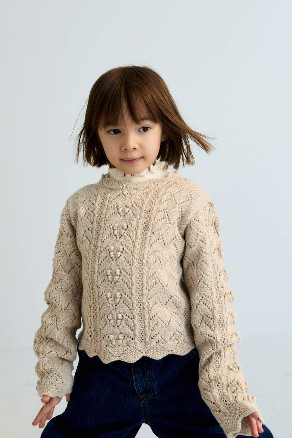 The New Society Lila Jumper - Moonlight White