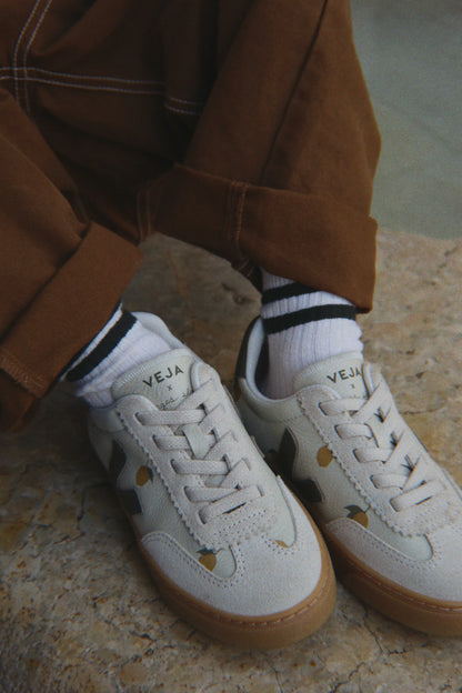Veja X Konges Sløjd Small Volley Leather Sneakers - Lemon Argile