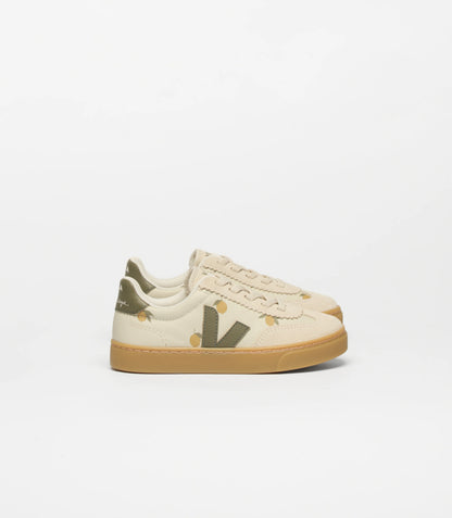 Veja X Konges Sløjd Small Volley Leather Sneakers - Lemon Argile