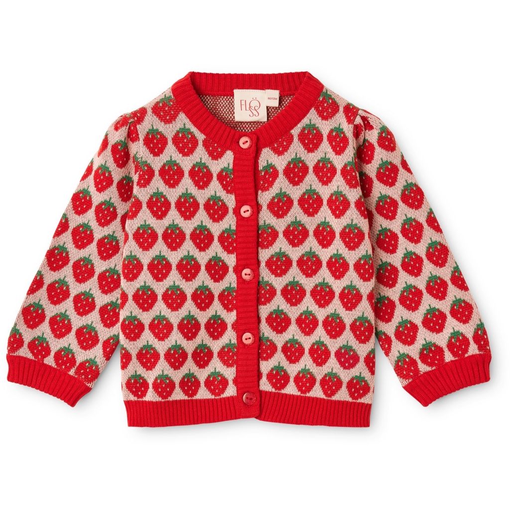 Flöss Line Cardigan - Blossom Pink Berry